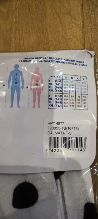 Disfraz Dalmatas Talla S