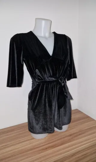 Tutina donna nera brillantata