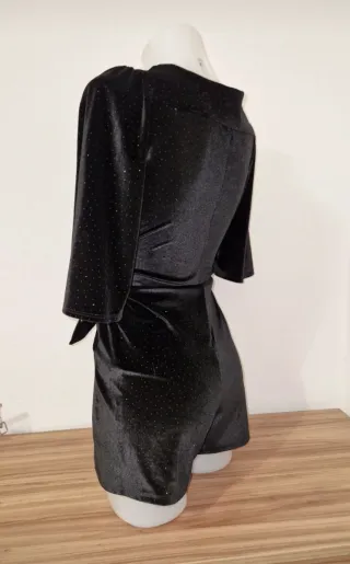 Tutina donna nera brillantata