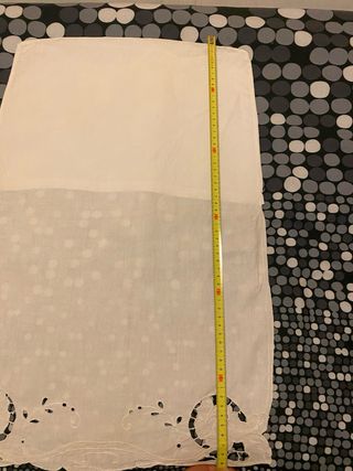 Coppia bustine lino ricamate