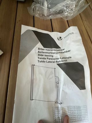 Toldo retractable VOUNOT 140x300cm