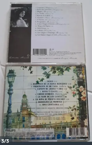 Lote 2 CD di Estrella Morente e Pastora Soler