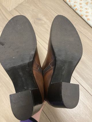 Stivaletti donna in pelle marrone