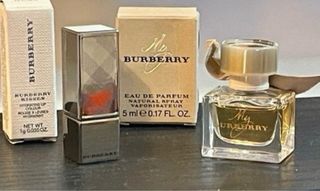 Perfume y barra de labios Burberry