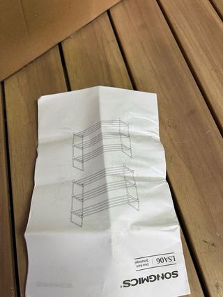 2 Zapateros SONGMICS - Plástico Negro