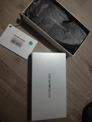 Cartera Emporio Armani Piel Beige Cremallera