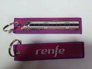 Llavero bordado Renfe tren Civia