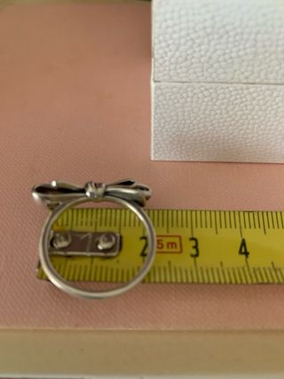 Anillo Pandora Plata Diseño Lazo