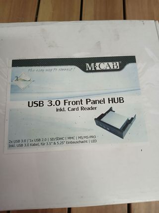 Panel Frontal PC 2x USB 3.0 + Lector Tarjetas