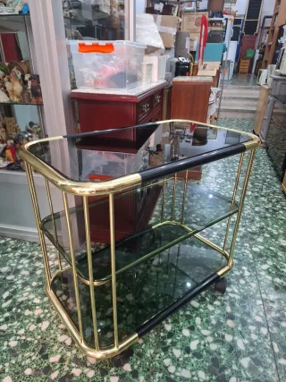 Bar CAMARERA cristal Dorado