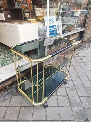 Bar CAMARERA cristal Dorado