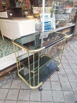 Bar CAMARERA cristal Dorado