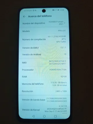 Móvil Huawei P smart Negro