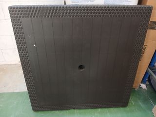 Mesa Comedor Exterior Keter Quartet Marrón