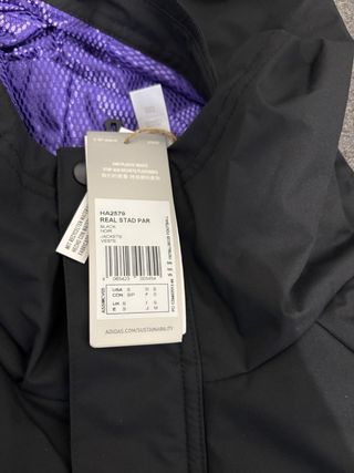 Cazadora Real Madrid Adidas Negra