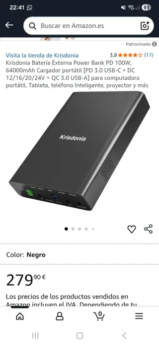 Krisdonia 64000mAh Power Bank Laptop