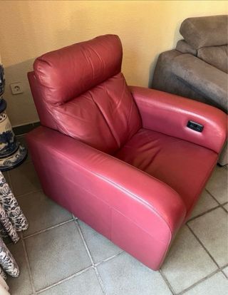 Sillón reclinable Sky rojo