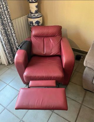 Sillón reclinable Sky rojo