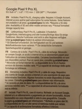 Google Pixel 9 Pro XL 128GB