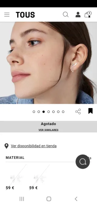 Pendientes TOUS Fragile Nature Plata 925