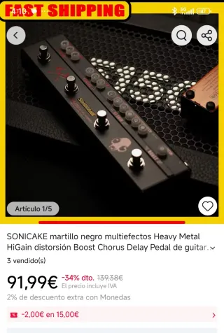 Pedalera Sonicake