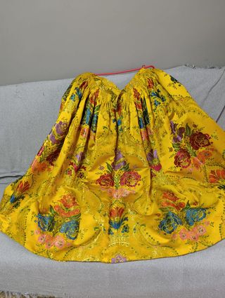 Falda de fallera multicolor