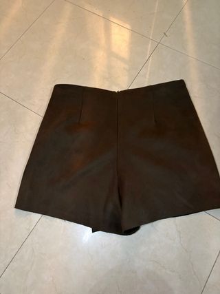 Falda pantalón Zara ante marrón