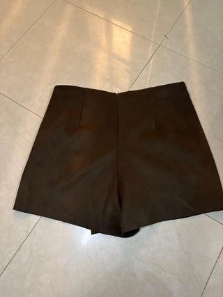 Falda pantalón Zara ante marrón