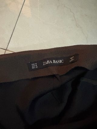 Falda pantalón Zara ante marrón