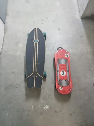 Longboard y monopatín infantil