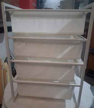 Cajonera Tela Ikea Blanca