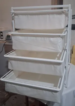 Cajonera Tela Ikea Blanca