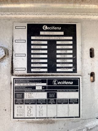 Bañera Leciñena 3 ejes con toldo