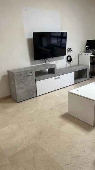 Mueble TV Salón Gris Hormigón