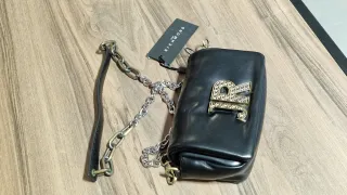Pochette Tracolla John Richmond Nera Oro