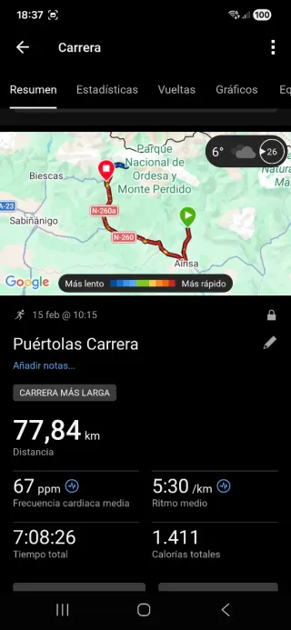 Reloj Garmin Forerunner 45 GPS Negro