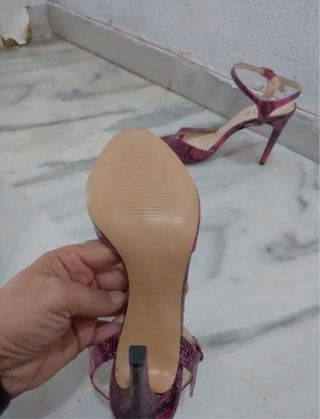 Sandalias Clizia Piel Fucsia Talla 39