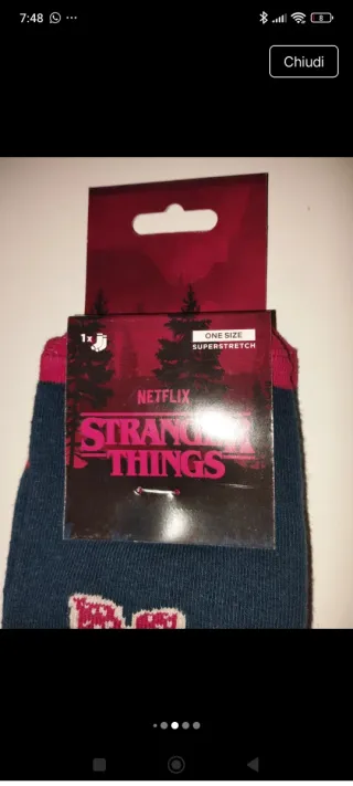 Calze Stranger Things Netflix nuove taglia unica
