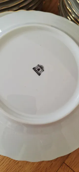 Servito piatti Durken porcellana decoro floreale