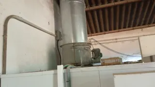 Cabina de pintura industrial