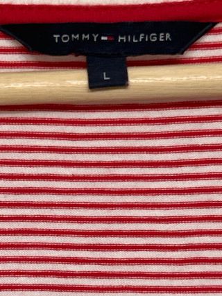 Chaqueta Tommy Hilfiger Rayas Roja Talla L