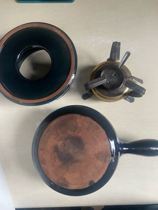 Set fonduta vintage ceramica