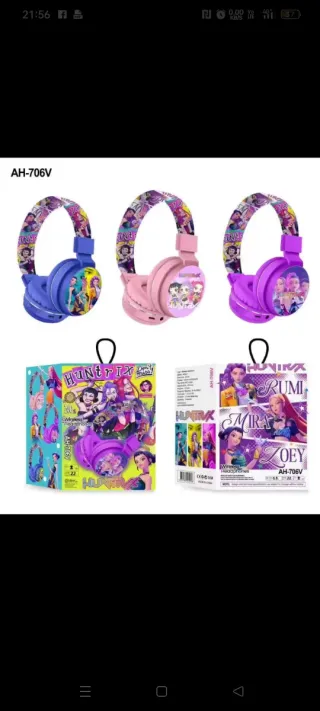 Cuffie Hunatrix Wireless Bambina K-Pop AH-706V