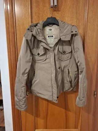 Chaqueta HR plumas gris Mujer