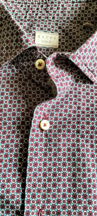 Camisa hombre marca italiana Xacus Estampada