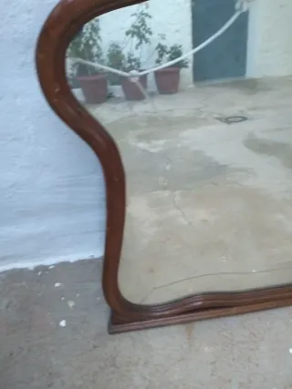 Espejo antiguo madera