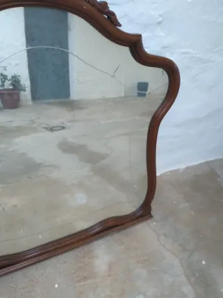 Espejo antiguo madera