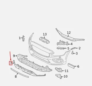 Rejilla Delantera Volvo S60 Mk3 OEM 31455656