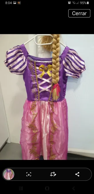 Disfraz Rapunzel Talla 8