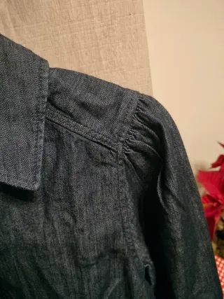 Vestido jeans oscuro H&M